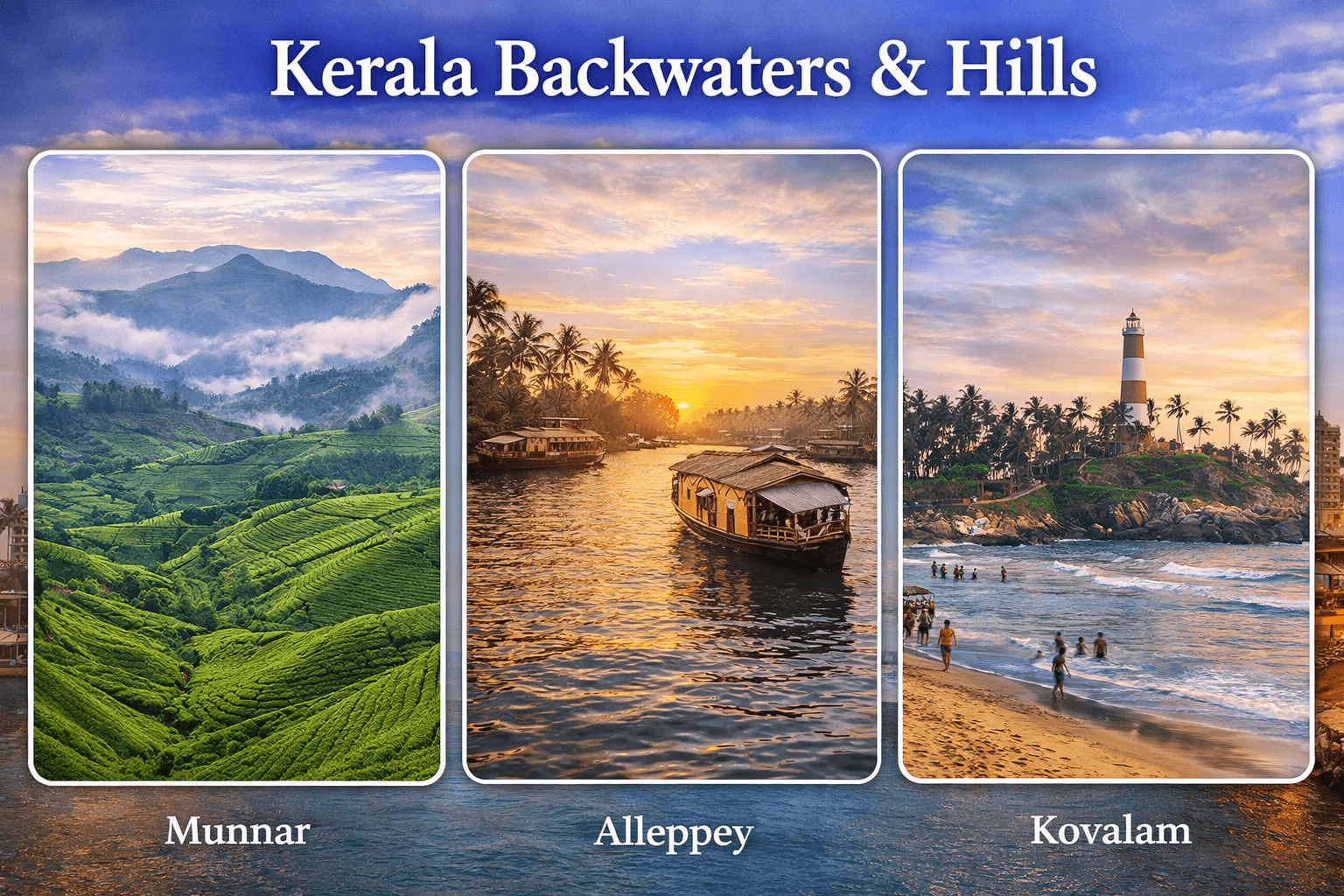 Kerala Backwaters & Hills